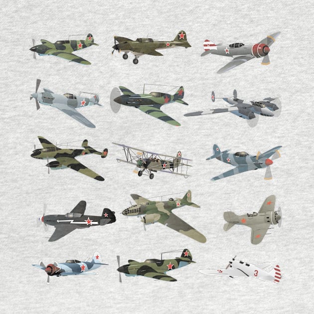 Various Soviet WW2 Airplanes by NorseTech